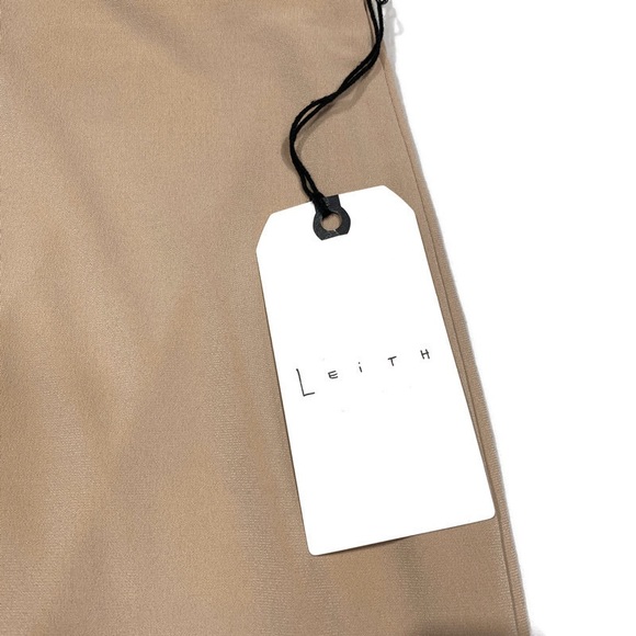Leith Mini Stretchy Body-Con Tan Taupe Mini Skirt - Picture 4 of 6